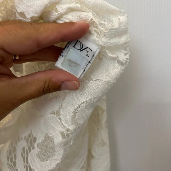 Diane von Furstenberg Lorelei Two Sheer Lace Shirt - Picture 6 of 7